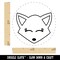 Fox Face Self-Inking Rubber Stamp for Stamping Crafting Planners